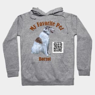 Cute aristocratic dog - BORZOI Hoodie